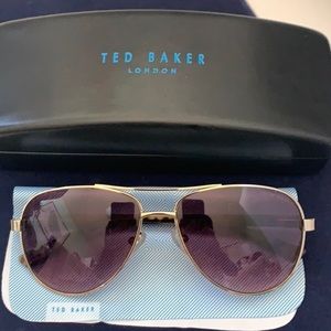 NWT Ted Baker Aviator Turquoise Shell Brown